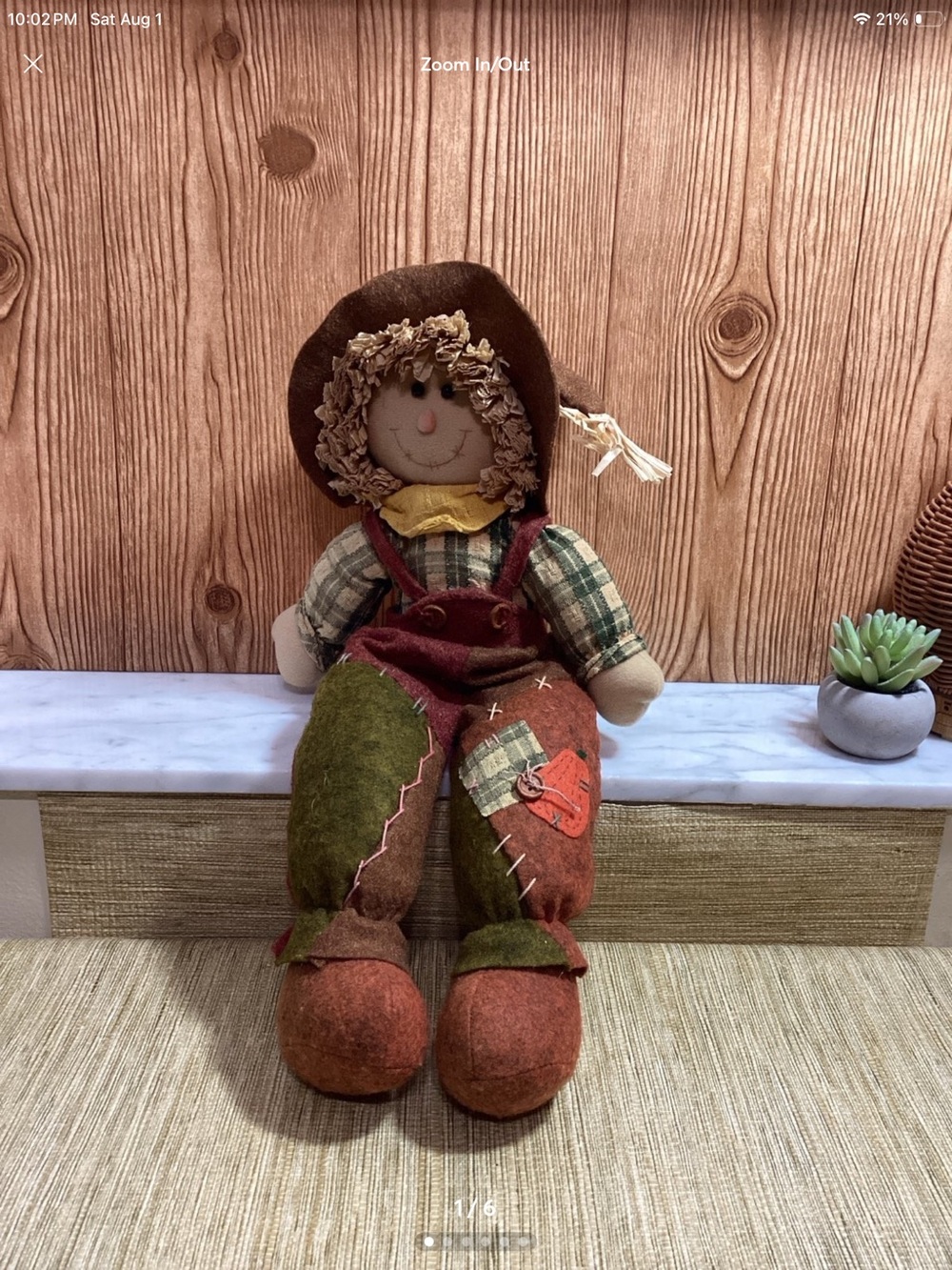 Autumn Patchwork Rag Doll Plush